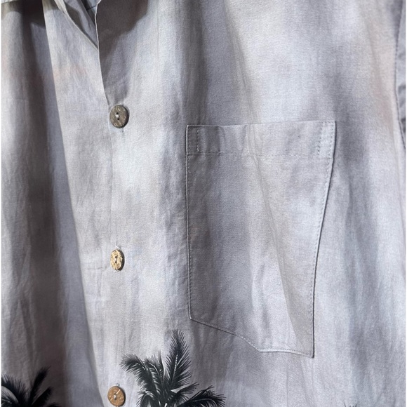 Favant Designed In Hawaii Men’s Palm Tree Casual Comfy Cotton Button Down Shirt - Picture 7 of 11